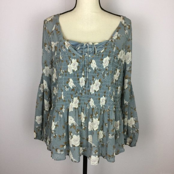 American Eagle Outfitters Tops - New!!! AMERICAN EAGLE Layer Blouse Top Long Sleeve